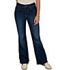 Ruby Rd. Petite Size Stretch Denim Kick Flare Jeans - Image 1