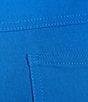 Color:Ultramar - Image 6 - Petite Size Stretch Pull-On Clamdigger Capri Pants