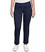 Ruby Rd. Petite Size Stretch Pull-On Slim Ankle Jeans, Color:Dark Indigo - Image 1