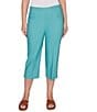 Ruby Rd. Petite Size Stretch Straight Leg Pull-On Capri Pants - Image 5