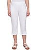 Ruby Rd. Petite Size Stretch Straight Leg Pull-On Capri Pants - Image 3