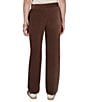 Ruby Rd. Petite Size Stretch Velveteen Wide Leg Drawstring Pants - Image 2