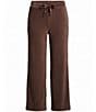 Ruby Rd. Petite Size Stretch Velveteen Wide Leg Drawstring Pants - Image 4