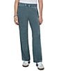Ruby Rd. Petite Size Stretch Velveteen Wide Leg Drawstring Pants - Image 1