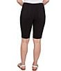 Ruby Rd. Petite Size Tech Bermuda Shorts, Color:Black - Image 2