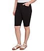 Ruby Rd. Petite Size Tech Bermuda Shorts, Color:Black - Image 4