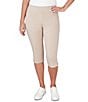 Ruby Rd. Petite Size Tech Clamdigger Pull-On Pants, Color:Chino - Image 1