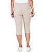 Ruby Rd. Petite Size Tech Clamdigger Pull-On Pants, Color:Chino - Image 2