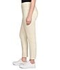 Ruby Rd. Petite Size Tencel™ Lyocell Frayed Hem Pull-On Ankle Pants, Color:Canvas - Image 3