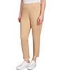 Ruby Rd. Petite Size Tencel™ Lyocell Frayed Hem Pull-On Ankle Pants, Color:Jute - Image 4