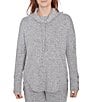 Ruby Rd. Petite Size Ultra-Soft Cowl Neck Long Sleeve Knit Sweater, Color:Gray Heather - Image 1