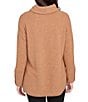 Ruby Rd. Petite Size Ultra-Soft Cowl Neck Long Sleeve Knit Sweater, Color:Chestnut - Image 2