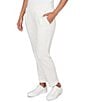 Ruby Rd. Petite Size Ultra-Soft Speckled Knit Pleated Cuffed Pull-On Pants, Color:Ivory Multi - Image 4