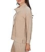 Ruby Rd. Petite Size Velveteen Cowl Neck Long Sleeve Coordinating Pullover - Image 3