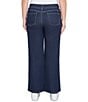Ruby Rd. Petite Size Wide-Leg Pull-On Denim Jeans, Color:Dark Indigo - Image 2