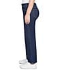 Ruby Rd. Petite Size Wide-Leg Pull-On Denim Jeans, Color:Dark Indigo - Image 3