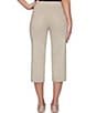 Color:Chino - Image 2 - Petite Size Pull-On Solar Millennium Cropped Capri Pants