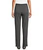 Ruby Rd. Petite Size Pull-On Stretch French Terry Pants, Color:Charcoal Heather - Image 2