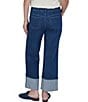 Ruby Rd. Pinstripe Denim Wide Cuff Ankle Jeans - Image 2