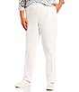 Color:White - Image 1 - Plus Size French Terry Elastic Waist Pull-On Pants