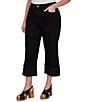 Ruby Rd. Plus Size 5-Pocket Wide Cuff Denim Crop Jean - Image 4