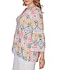 Ruby Rd. Plus Size Allover Medallion Lace Inset Knit Top - Image 3