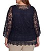 Ruby Rd. Plus Size Boat Neck 3/4 Sleeve Sweater | Dillard's