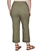Ruby Rd. Plus Size Coordinating Tencel Denim Pull-On Pleated Hem Ankle Pants - Image 2