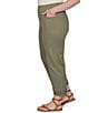Ruby Rd. Plus Size Coordinating Tencel Denim Pull-On Pleated Hem Ankle Pants - Image 3