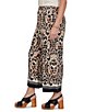 Ruby Rd. Plus Size Coordinating Textured Woven Modern Damask Pull-On Crop Pants - Image 3