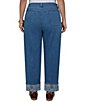 Ruby Rd. Plus Size Denim Relaxed Fit Wide Floral Print Cuff Ankle Jeans - Image 2