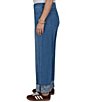 Ruby Rd. Plus Size Denim Relaxed Fit Wide Floral Print Cuff Ankle Jeans - Image 3