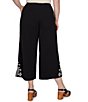 Ruby Rd. Plus Size Double Cotton Gauze Intricate Embroidered Pull-On Ankle Pants - Image 2