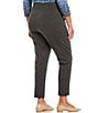 Color:Charcoal Heather - Image 2 - Plus Size Elastic Waistband Pull-On Ponte Leggings