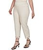 Ruby Rd. Plus Size Embroidered Cut Out Trim Straight Leg Ankle Pants - Image 4