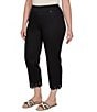 Ruby Rd. Plus Size Embroidered Cut Out Trim Straight Leg Ankle Pants - Image 4