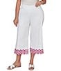 Ruby Rd. Plus Size Embroidered Pull-On Denim Pants - Image 1