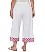 Ruby Rd. Plus Size Embroidered Pull-On Denim Pants - Image 2
