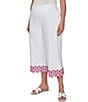 Ruby Rd. Plus Size Embroidered Pull-On Denim Pants - Image 4