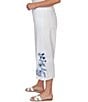Ruby Rd. Plus Size Embroidered Wide-Leg Capri Denim Pant - Image 3