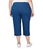Ruby Rd. Plus Size Extra Stretch Denim Capri Pull-On Pants, Color:Indigo - Image 2