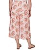 Ruby Rd. Plus Size Floral Eyelet Wide Leg Pull-On Coordinating Capri Pants - Image 2