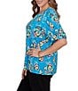 Ruby Rd. Plus Size Floral Scoop Neck Short Sleeve Top - Image 6