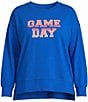 Ruby Rd. Plus Size French Terry Game Day Crew Neck Long Sleeve Top - Image 4