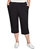 Ruby Rd. Plus Size French Terry Knit Pull-On Pants - Image 1