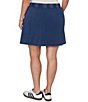 Ruby Rd. Plus Size French Terry Ribbed Waist Pull-On Skort - Image 2
