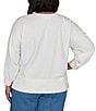 Ruby Rd. Plus Size French Terry Touchdown Crew Neck Long Sleeve Pullover - Image 2