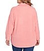 Ruby Rd. Plus Size Knit Cowl Neck Long Sleeve Cozy Top, Color:Spice - Image 2