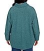 Ruby Rd. Plus Size Knit Cowl Neck Long Sleeve Cozy Top, Color:Forest - Image 2