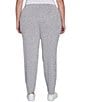 Ruby Rd. Plus Size Knit Pull-On Sweatpants, Color:Gray Heather - Image 2